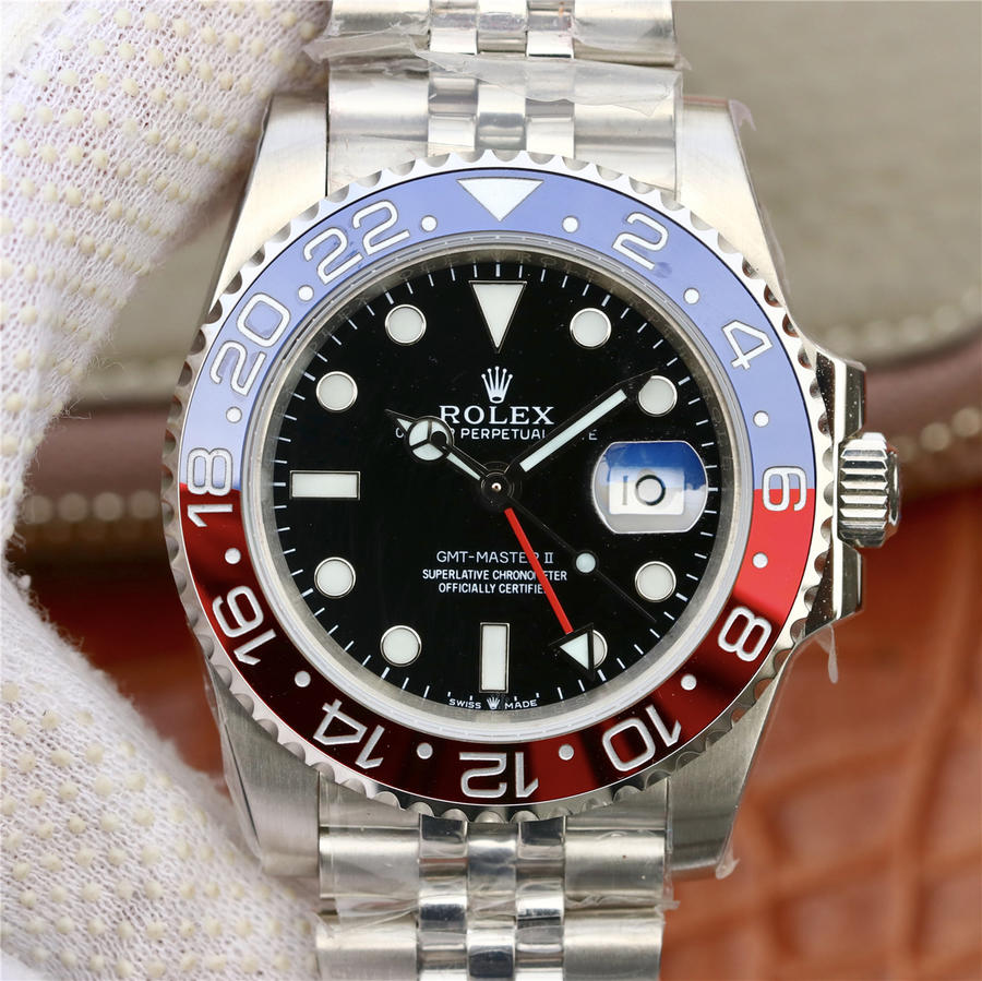 勞力士高仿錶藍紅格林尼治 ew廠勞力士格林尼治126710BLRO GMT￥4980-C廠勞力士價格,Clean廠迪通拿手錶