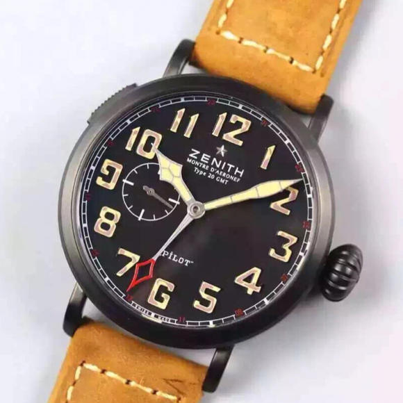 XF真力時 飛行員新品上線進口全自動機械機芯￥3480-C廠勞力士價格,Clean廠迪通拿手錶