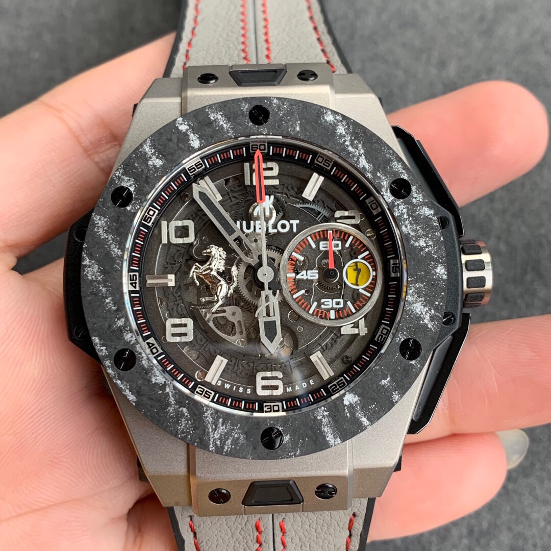V6廠宇舶爆炸繫列法拉利限量版男士自動計時機械手錶45.5mm￥5980-C廠勞力士價格,Clean廠迪通拿手錶