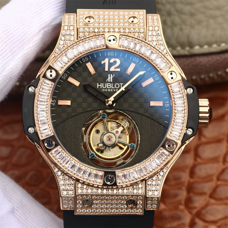 恆寶Hublot 宇舶大爆炸繫列BIG BANG 305.PM.131.RX真陀飛輪 矽膠錶帶 原裝陀飛輪頂級機芯 男士腕錶￥6880-C廠勞力士價格,Clean廠迪通拿手錶