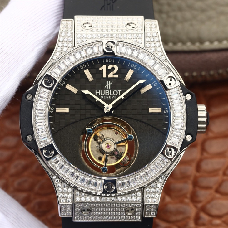 恆寶Hublot 宇舶大爆炸繫列BIG BANG 305.PM.131.RX真陀飛輪 矽膠錶帶 原裝陀飛輪頂級機芯 男士腕錶￥6880-C廠勞力士價格,Clean廠迪通拿手錶