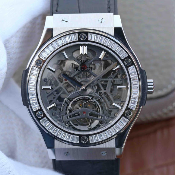 TF宇舶（恆寶)HUBLOT 繫列：潮流男士閃亮T鉆機械腕錶￥6980-C廠勞力士價格,Clean廠迪通拿手錶