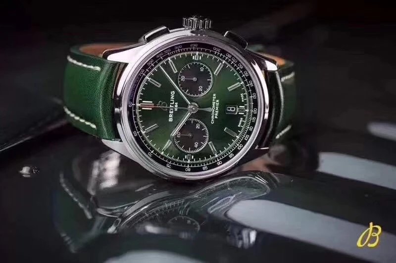GF廠百年靈璞雅B01計時腕錶皮帶男士計時機械手錶42mm-C廠勞力士價格,Clean廠迪通拿手錶